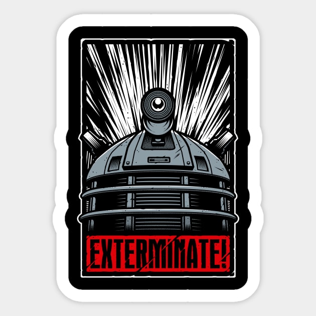 Dexterminate Sticker by StudioM6